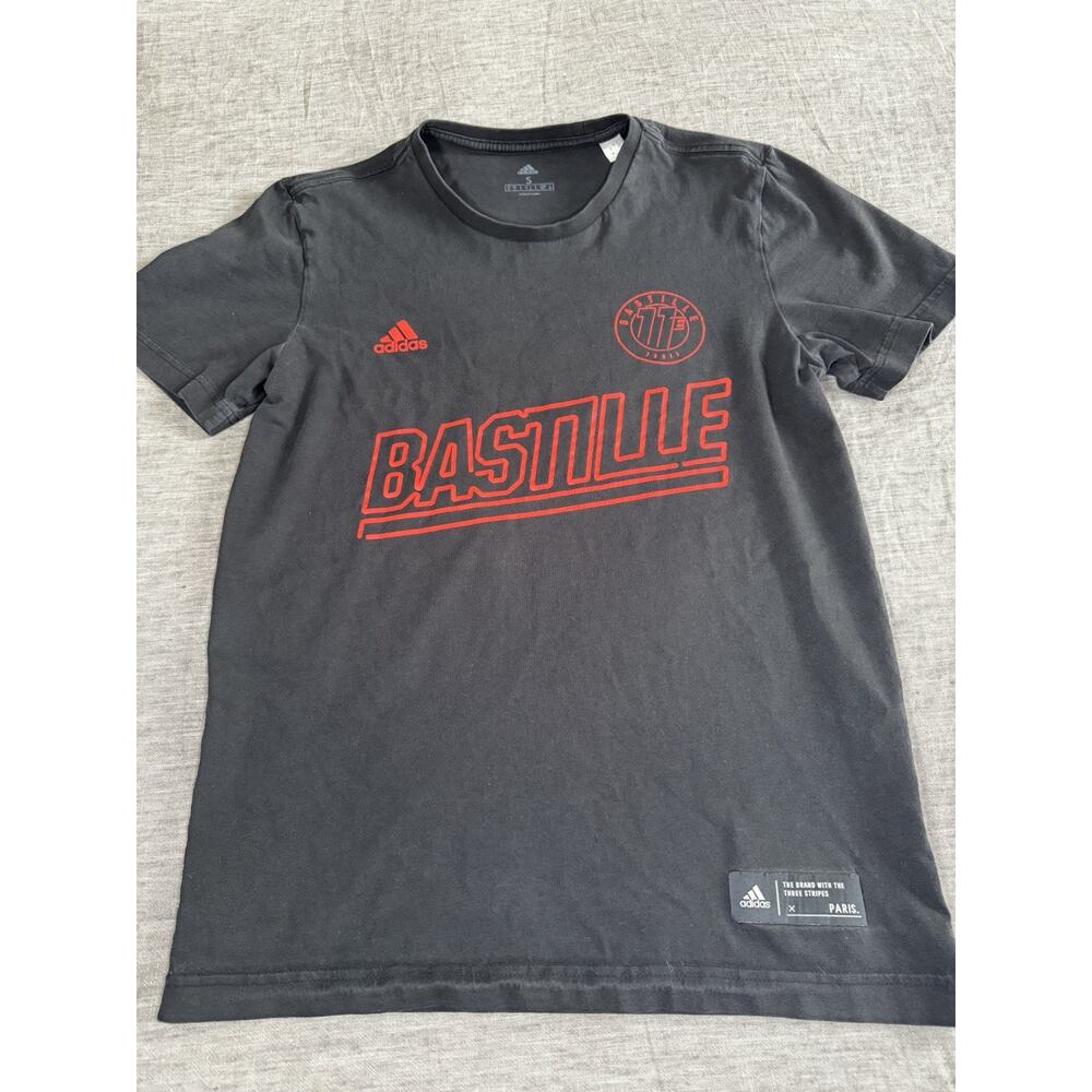 Y2K Adidas x Bastille Paris 11E Graphic T-Shirt Size S | Rare Limited Edition